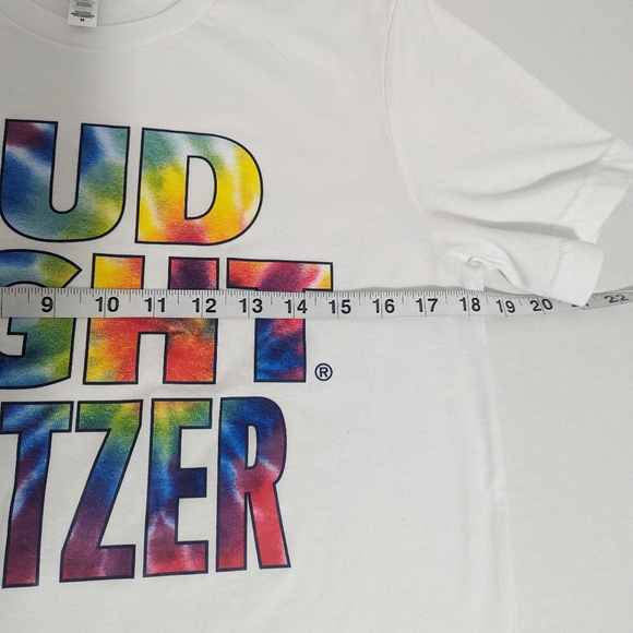 Bud Light Seltzer White with Colorful Graphics T Shirt Men's Size Medium - Picture 5 of 8